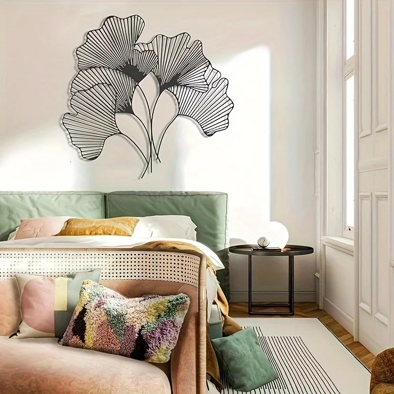 Interior Design Of Cafe - Décoration murale feuille de Ginkgo, fleur