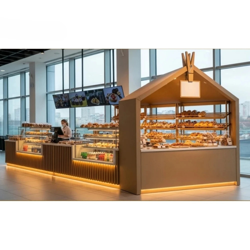 Interior Design Of Cafe - Kiosque de boulangerie sur mesure ONI