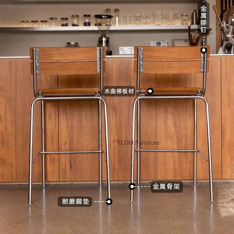 Chaises de bar en bois de luxe - Interior Design Of Cafe avis et prix